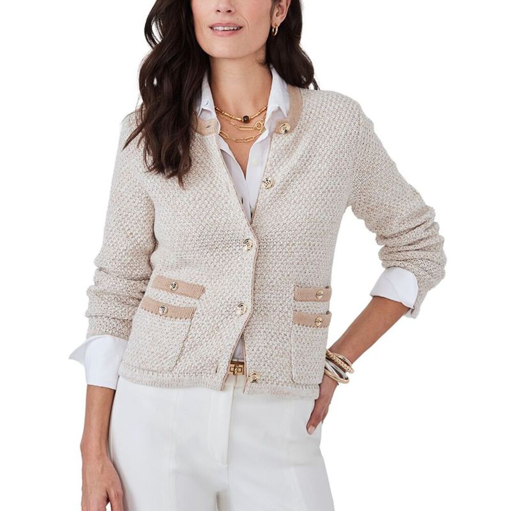 J.Mclaughlin Womens  Thayer Sweater, Beige